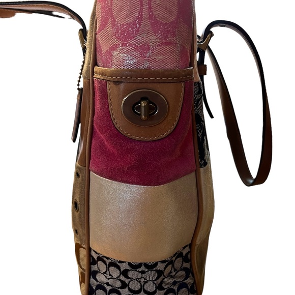 Coach Holiday Patchwork Tote - Picture 5 of 7